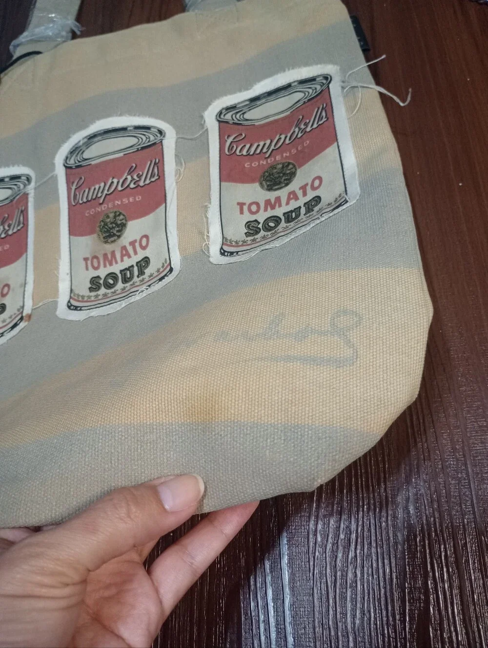 Andy Warhol Campbell's Soup Tote With Coin Purse And Rejection Letter
